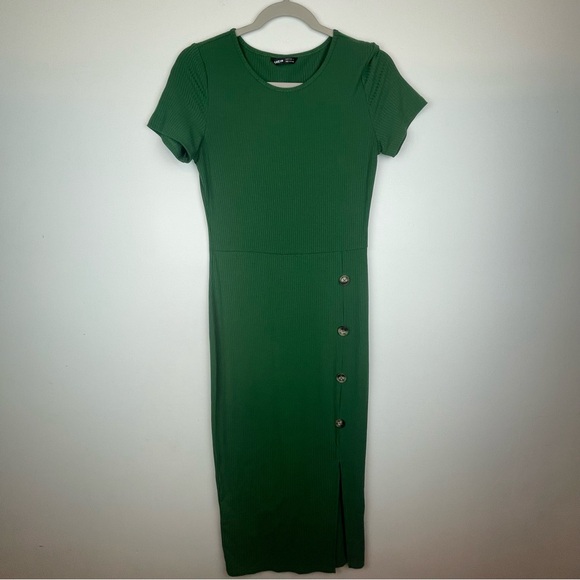 Shein Green Dress with Button Accents Size medium - Picture 1 of 3